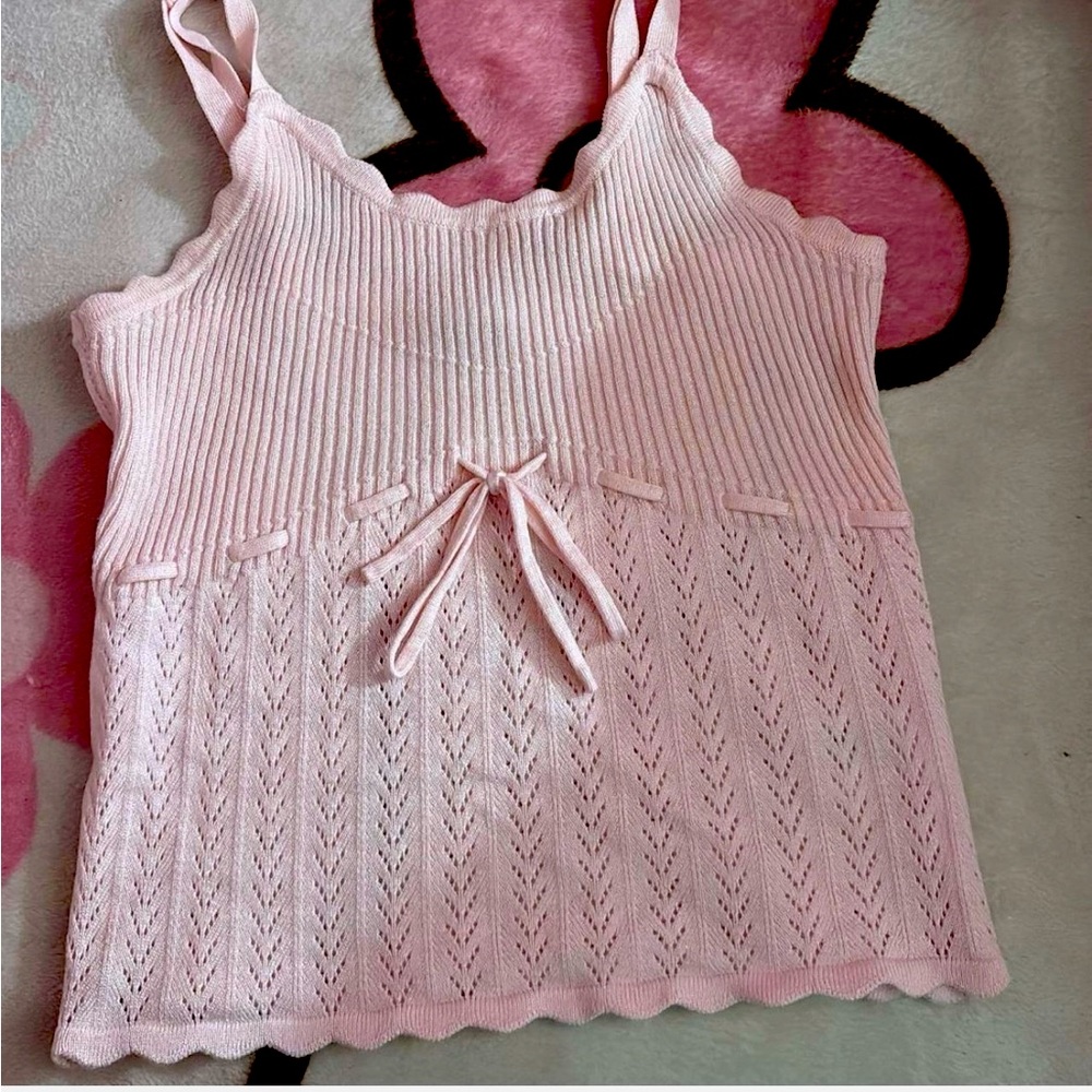 CUTE PINK COQUETTE TOP